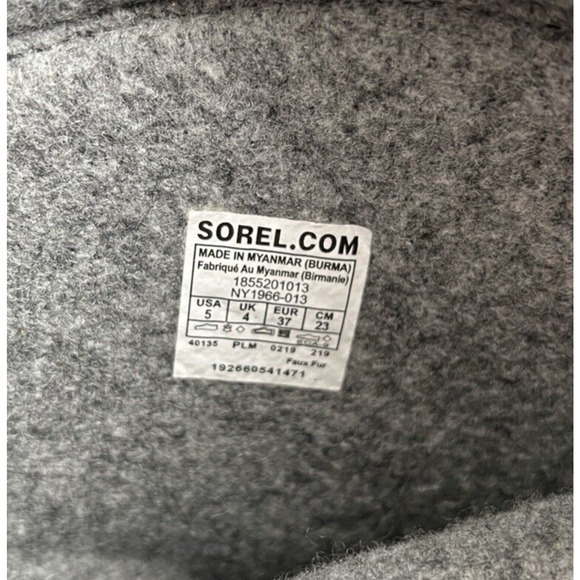 Sorel Boots Womens 5 Black Joan of Arctic Winter Boot Faux Fur Lace Up Snow Boot - Picture 11 of 11